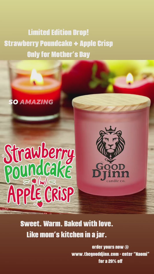 Strawberry Pound Cake w/ Apple